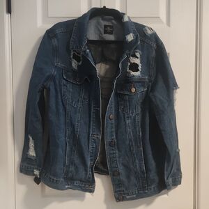 Distressed Jean Jacket